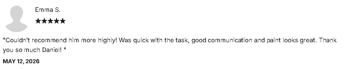 Client review screenshot from Emma