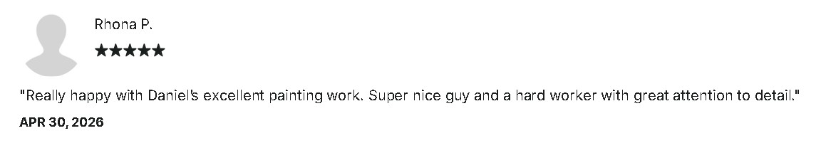 Client review screenshot from Rhona